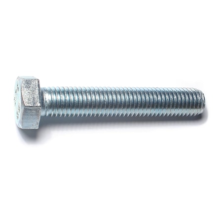 Midwest Fastener Class 8.8, M14-2.00 Hex Head Tap Bolt, Zinc Plated Steel, 80 mm L, 2 PK 78405